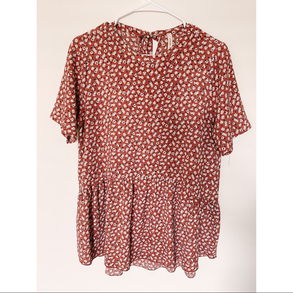 cute ditsy floral peplum!